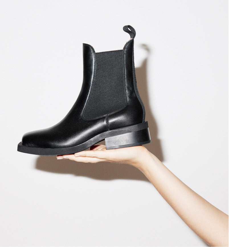 Tomorrow Square Toe Chelsea Boot - Black